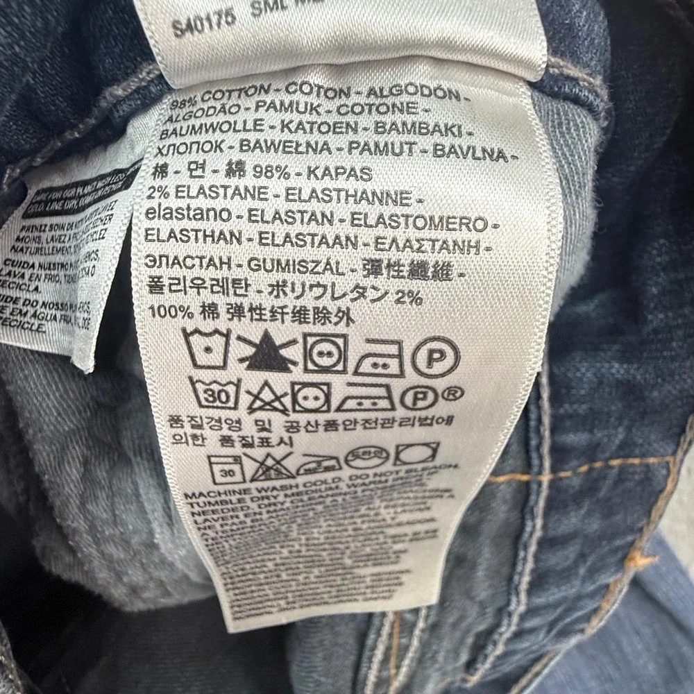 Levi's 505 Jeans Mens 34x30 Blue Regular Fit Straight Leg Stretch Denim